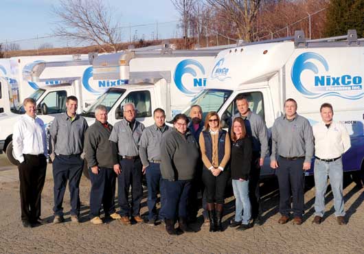 Members of the NixCo Plumbing, Inc. family are proud to be celebrating the company’s 40th year in business.  